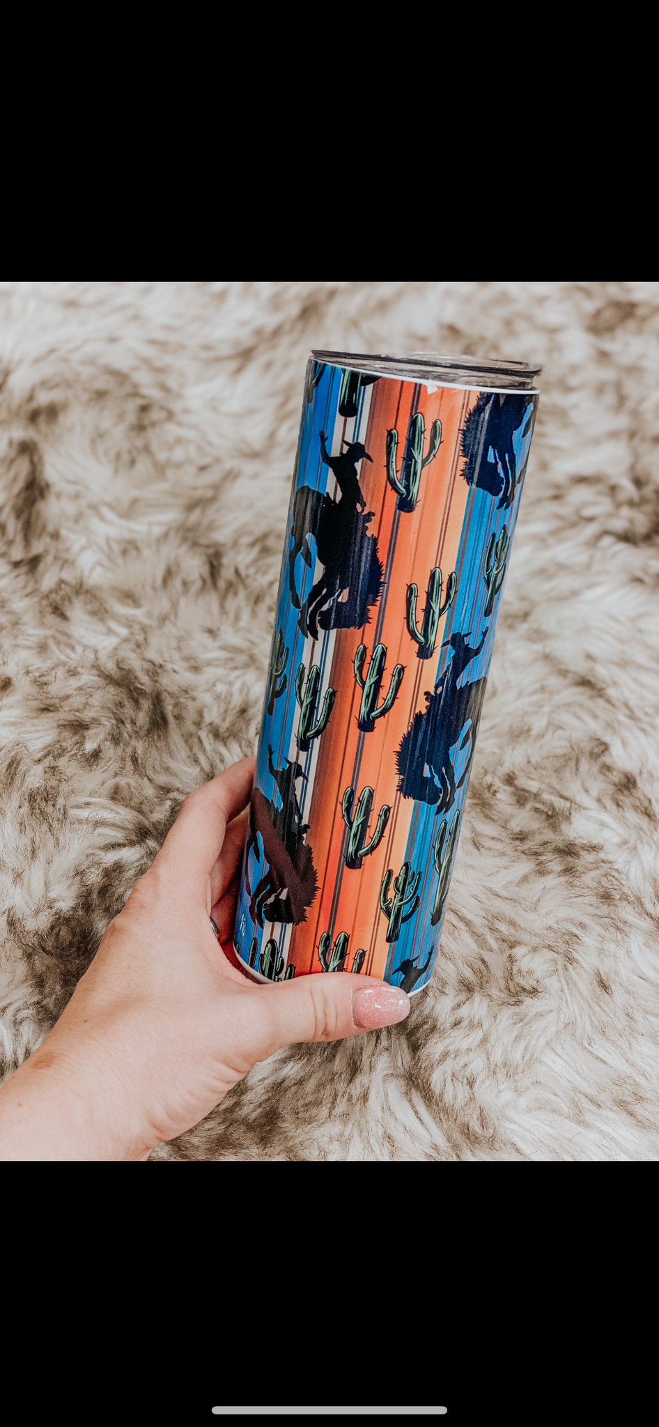 Serape Bronc Rider Sippy + toddler cup + Tumbler