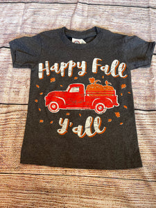 Littles Happy Fall Y’all Truck Tee